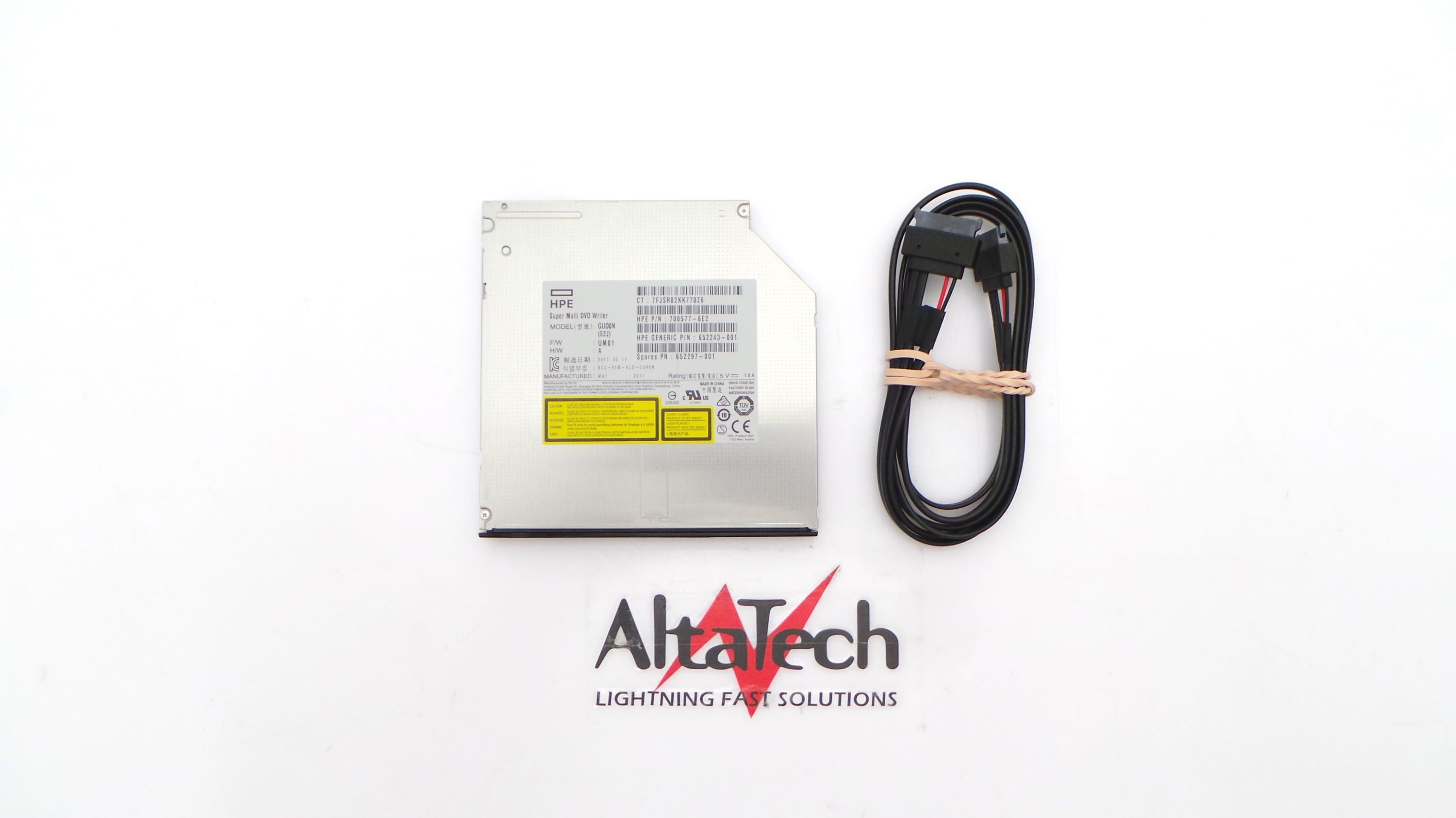 HP 726537-B21 9.5mm SATA DVD-RW Optical Drive in Jack Black