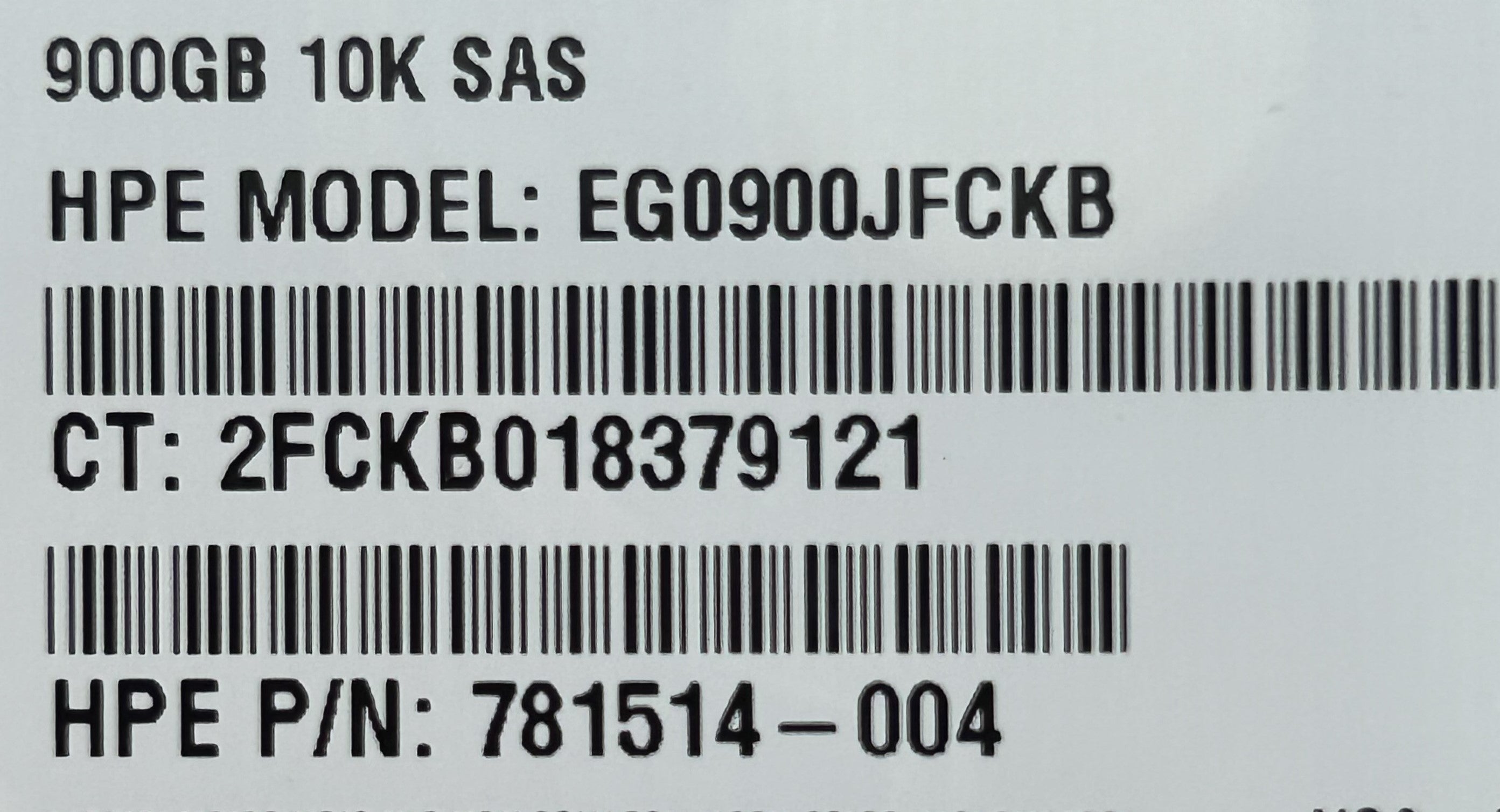 HP 781514-001 600GB 12G 10K SFF SC SAS HDD
