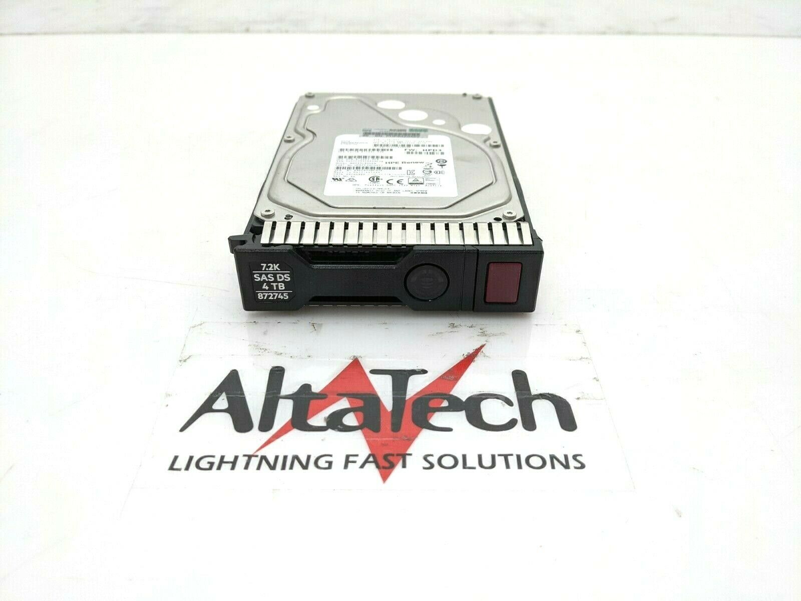 HP 872745-001 4TB 12Gbps 7.2K RPM SC LFF 3.5" SAS Hard Drive