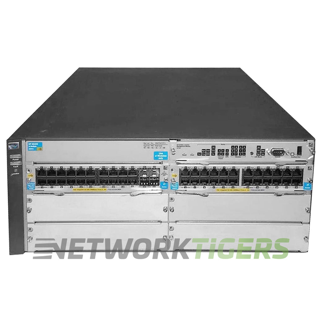 NEW HPE J9447A 5400zl 44x 1GB PoE+ RJ45 4x 1GB SFP 4x Open Exp Mod Slot Switch