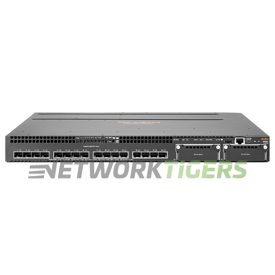 HPE Aruba JL075A 3810 Series 16x 10GB SFP+ 2x Expansion Module Slot Switch