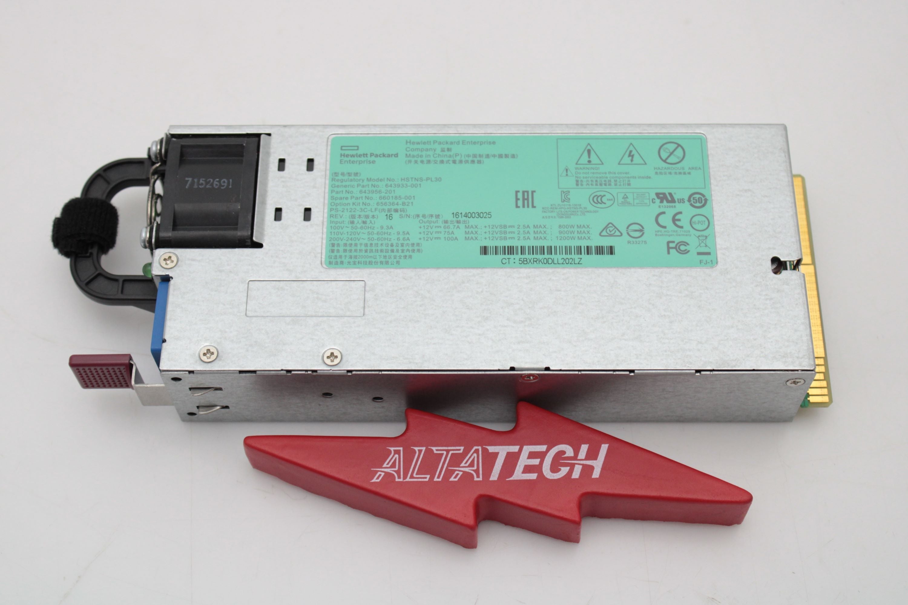 HP AT133A 1200W Hot Plug CS Platinum Power Supply
