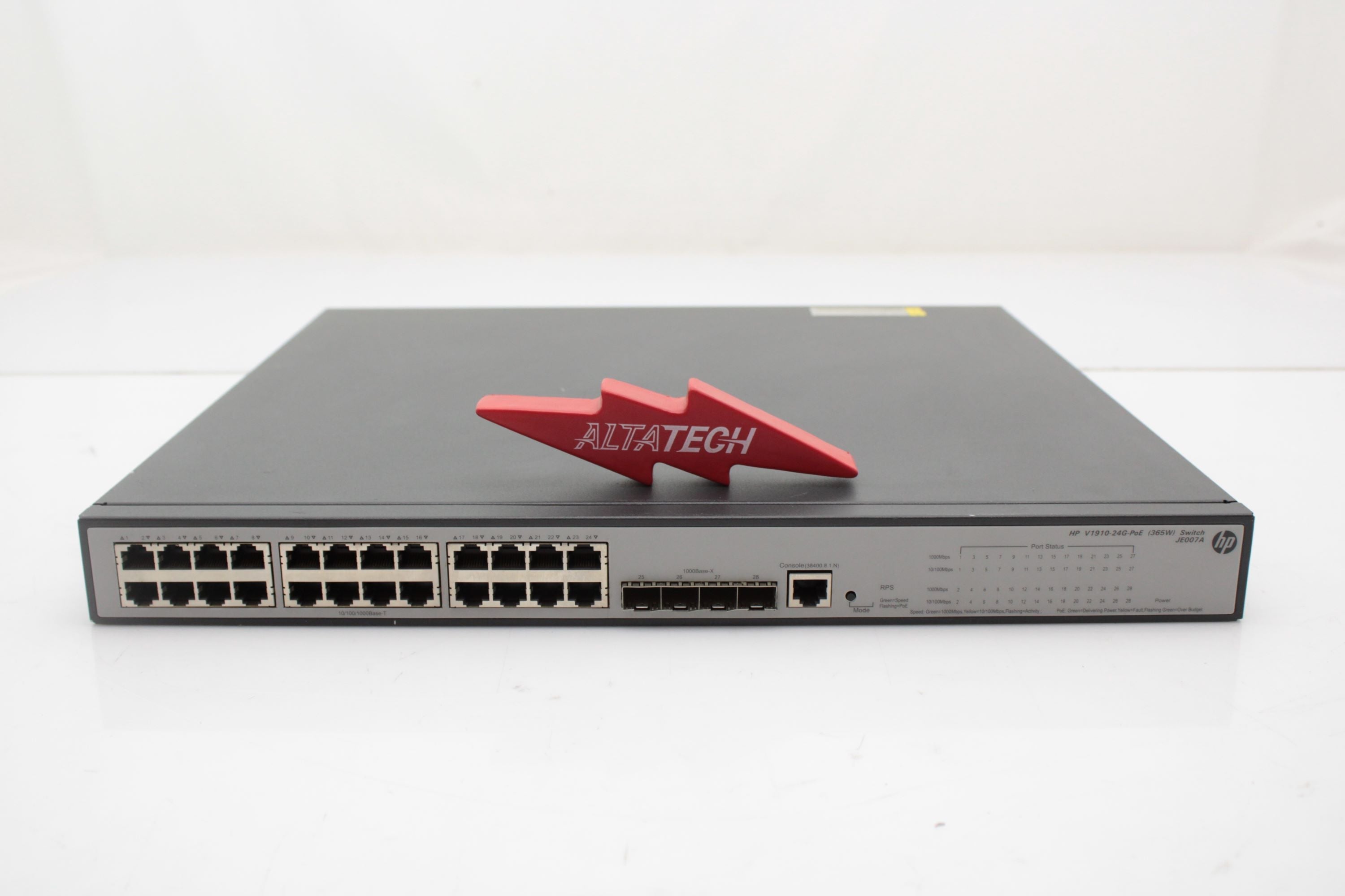 HP JE007A HP JE007A V1910-24G-POE 24 Ports Gigabit Ethernet Switch