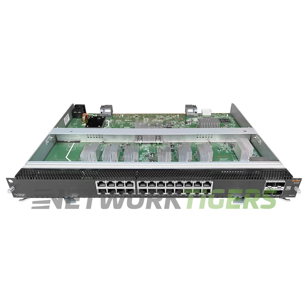 HPE Aruba R0X42C CX 6400 24x 10GB RJ45 4x 25GB SFP56 v2 Switch Line Card