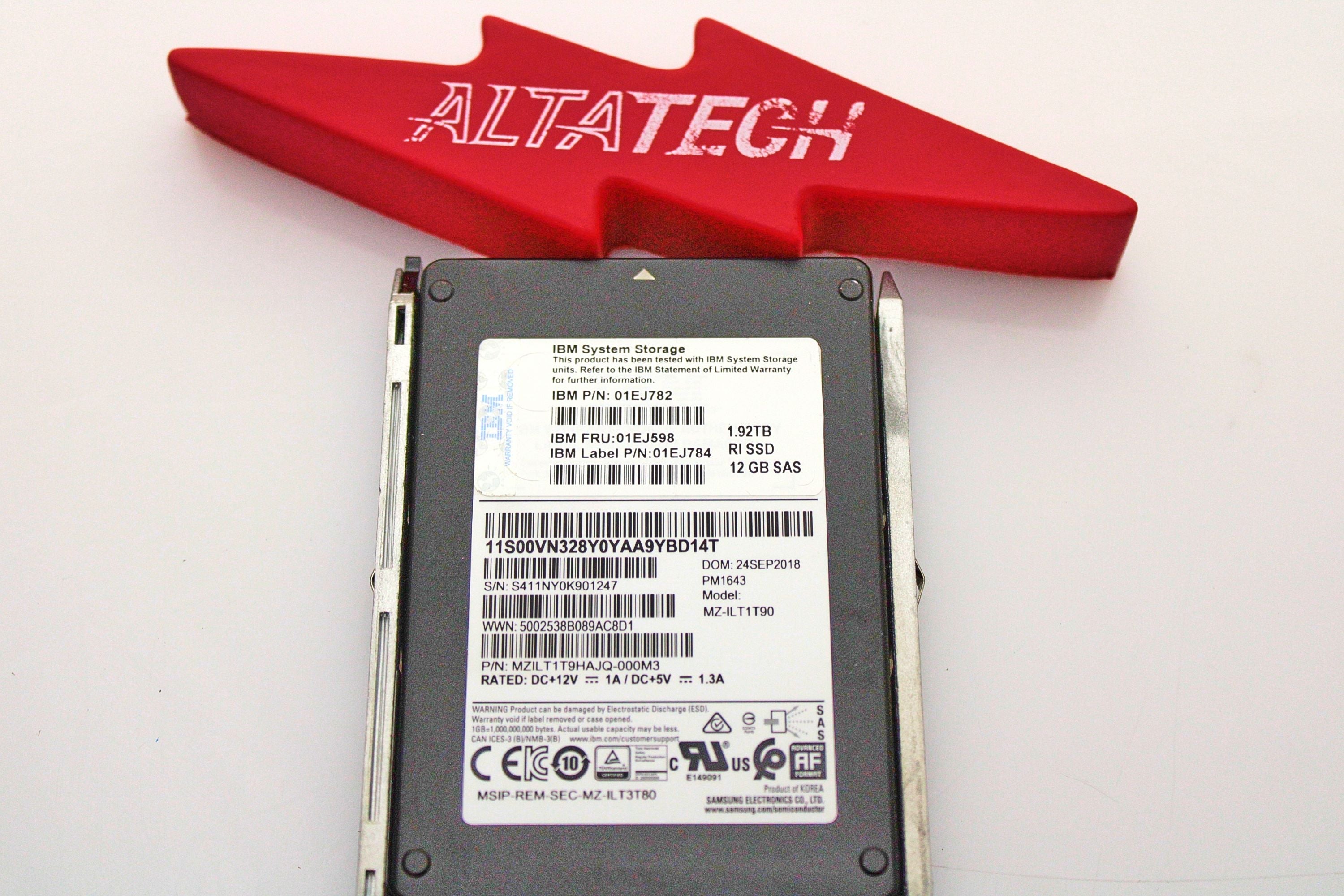 IBM 01EJ598 V5000 1.9TB 12GB 2.5" GEN2 Flash