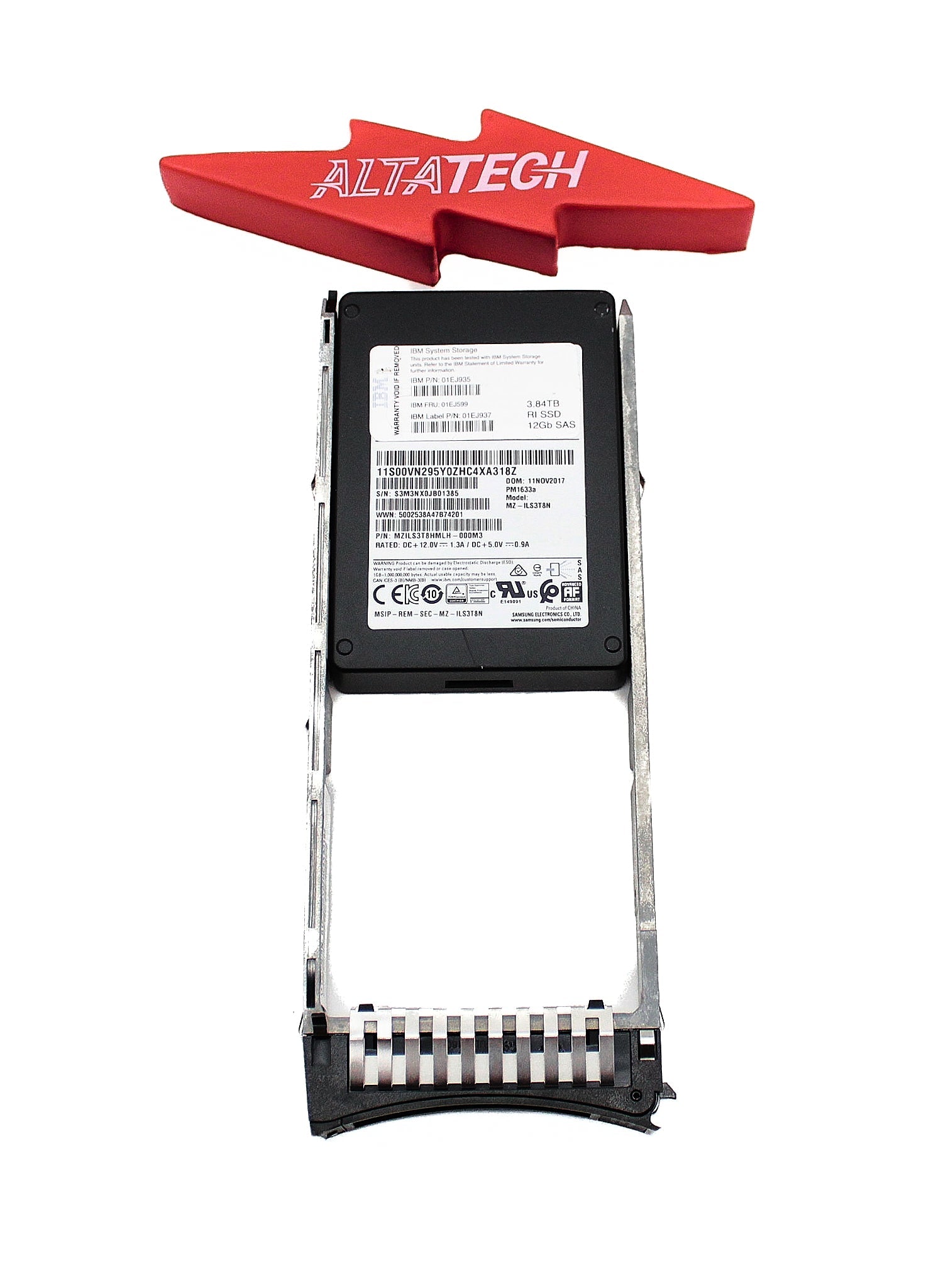 IBM 01EJ937 3.84TB 12G SAS 2.5" FLASH SSD V5KG2