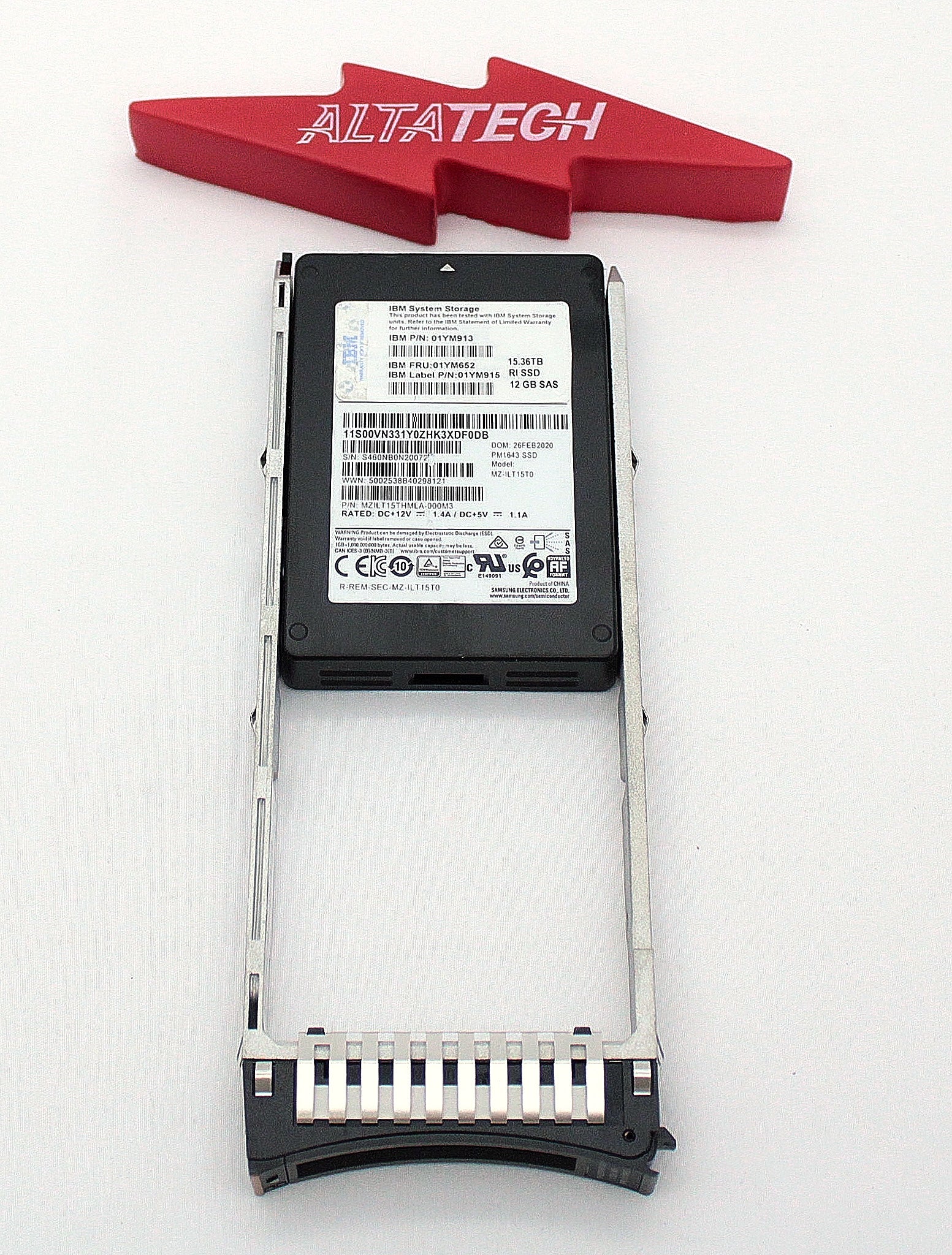 IBM 01YM652 15.36 TB 2.5" RI Flash drive 9848-AFF
