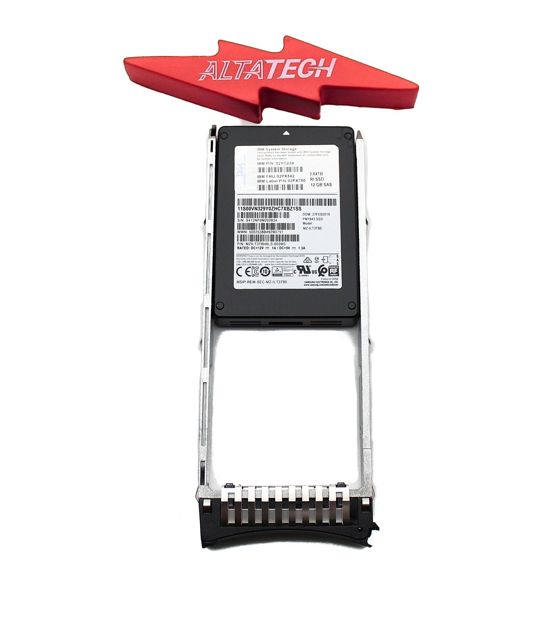 IBM 02PX750 3.84TB 12Gb SAS 2.5" Flash Drive