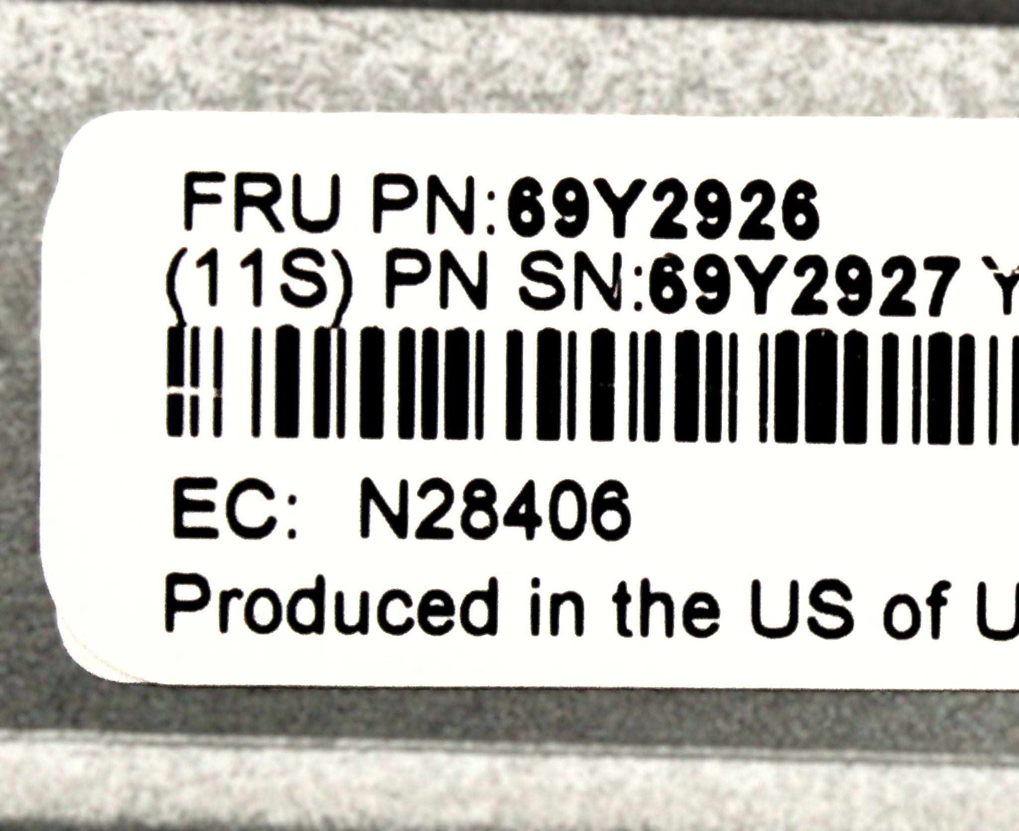 IBM 69Y2926 ref DS3500 CACHE BATTERY