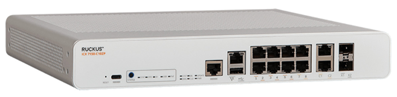 RUCKUS ICX 7150-C10ZP Compact Switch
