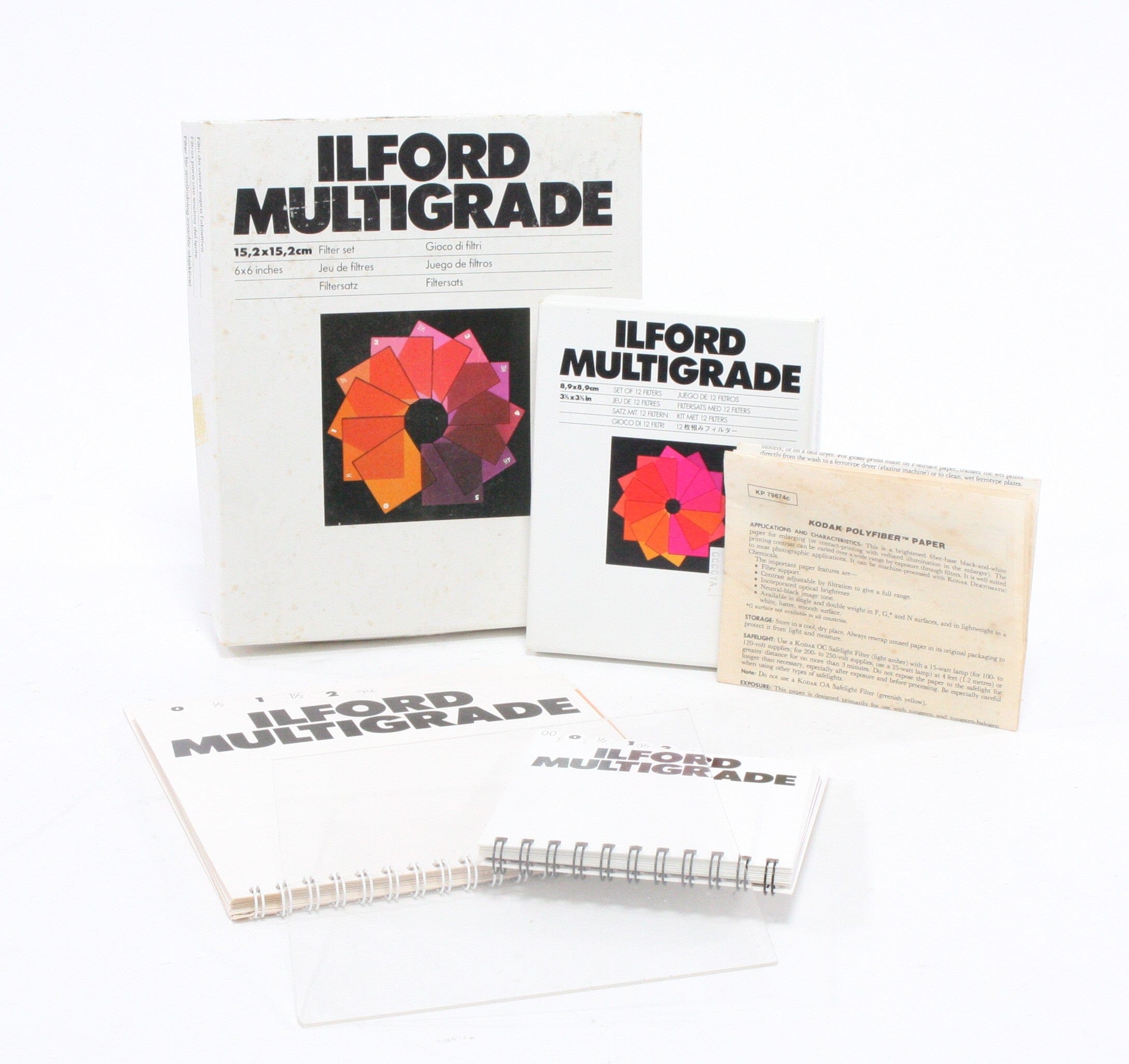 Ilford Multigrade Filter Set 3.5"x3.5" AND 6"x6"