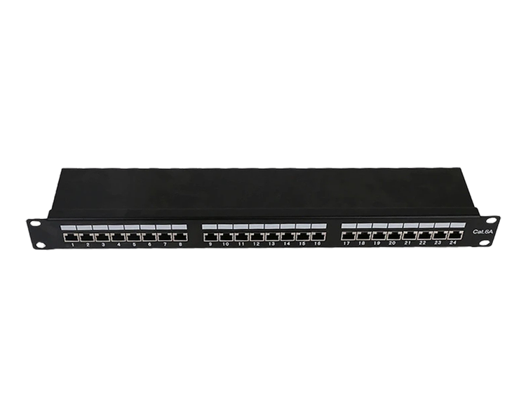 1U 24 Ports Cat5e Unshielded 110 Punch Down Patch Panel