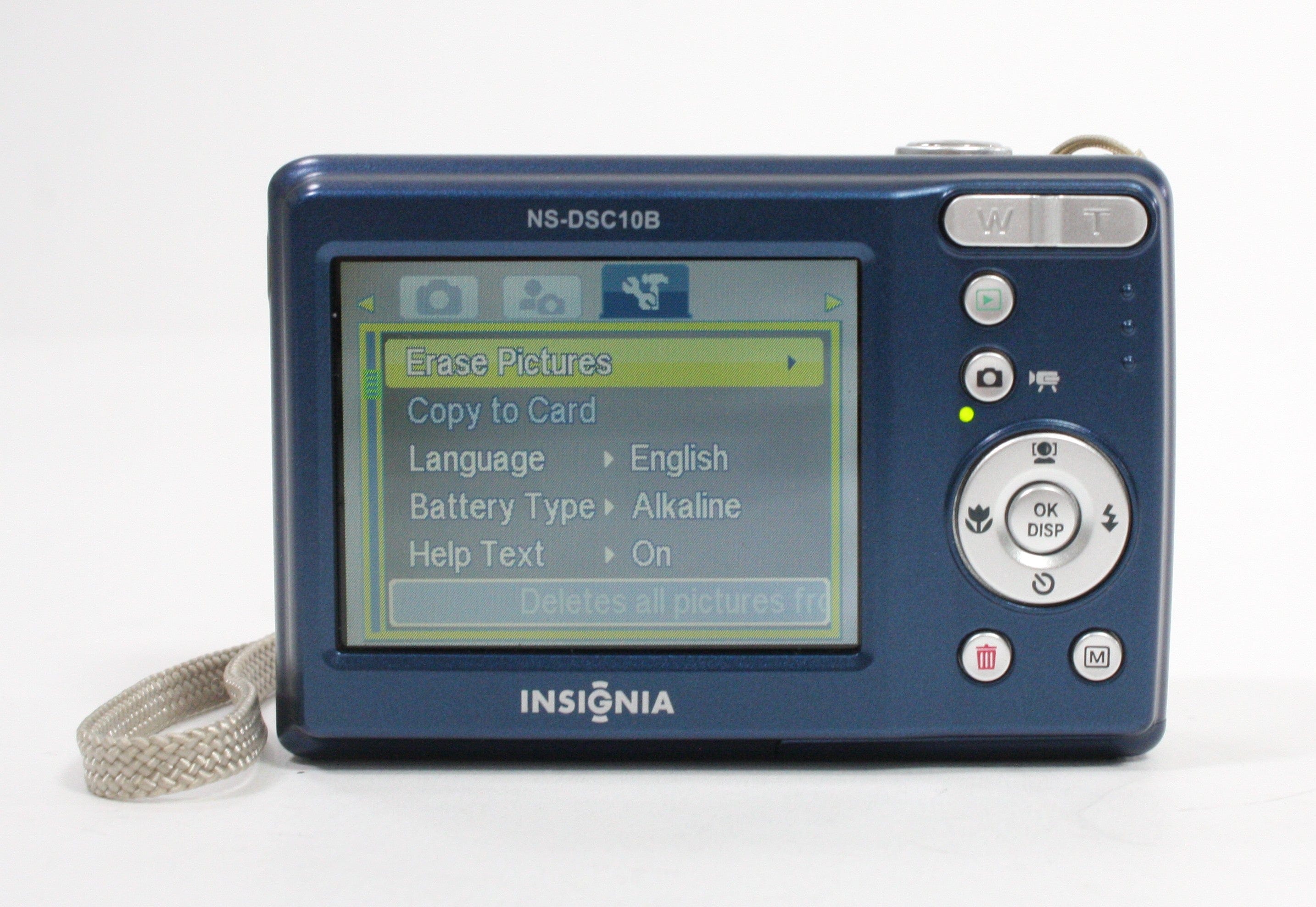 Insignia NS-DSC10B 3x Zoom 10.0mp Point and Shoot Digital Camera (Blue)