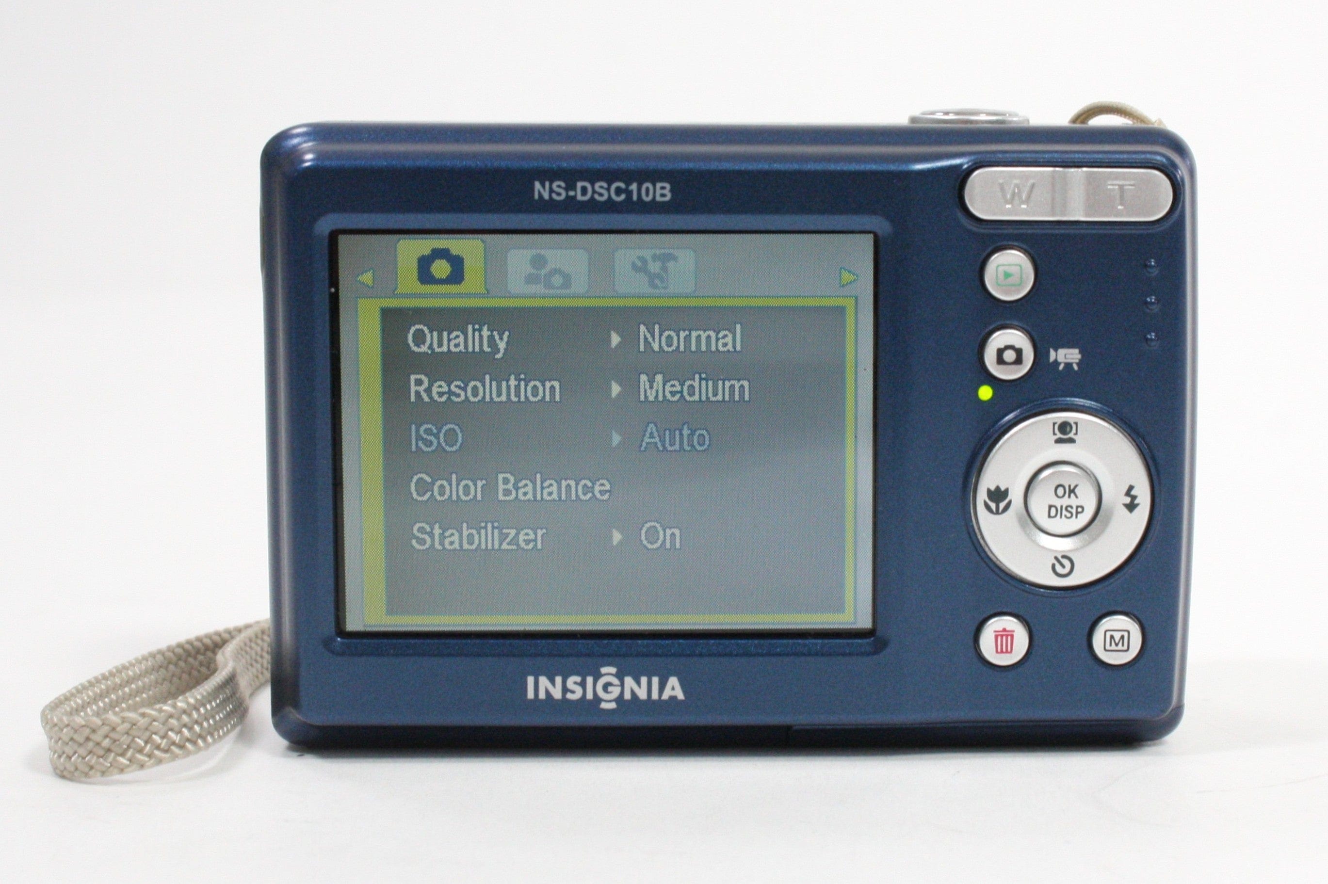 Insignia NS-DSC10B 3x Zoom 10.0mp Point and Shoot Digital Camera (Blue)