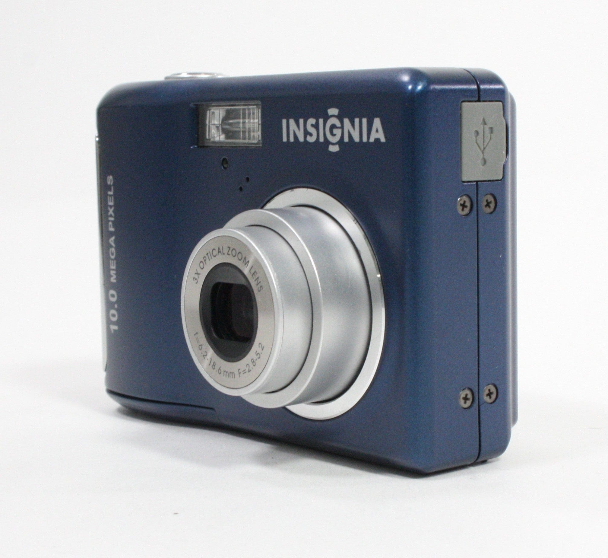 Insignia NS-DSC10B 3x Zoom 10.0mp Point and Shoot Digital Camera (Blue)
