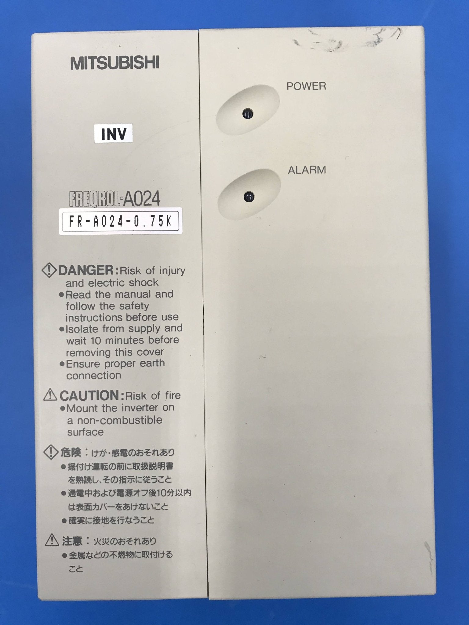 Inverter (FR-A024-0.75K Mitsubishi