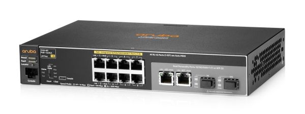 J9774AR#ABB - HPE Aruba 2530-8G 8-Ports 10/100/1000BASE-T PoE+ Layer 2 Rack-mountable Managed Network Switch with 2-Ports SFP