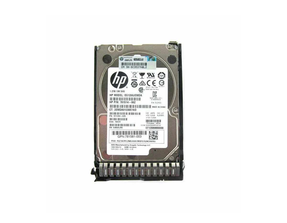 HPE J9F48A-B21 MSA 1.2 TB SAS Hard Drive with Tray