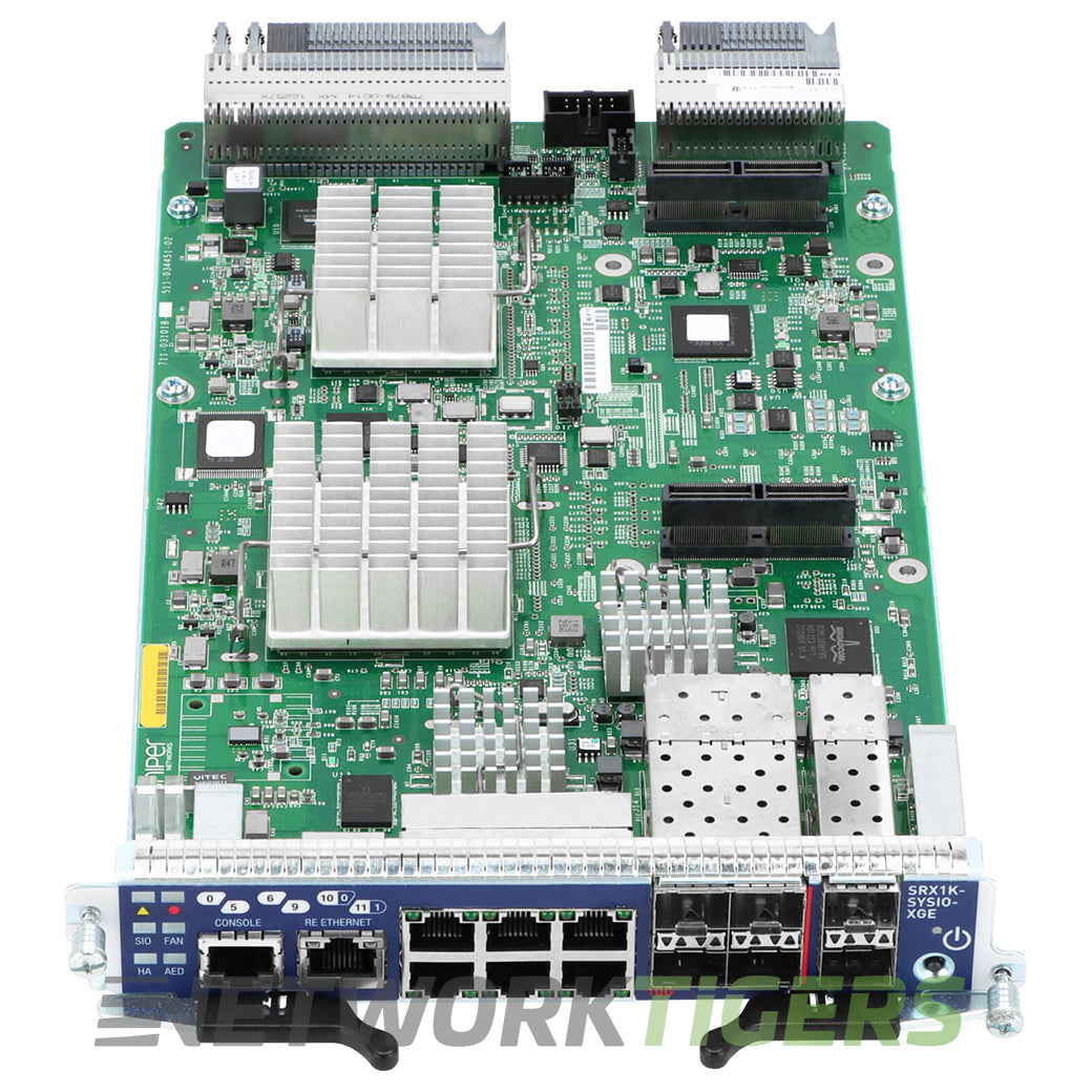 NEW Juniper SRX1K-SYSIO-XGE 6x 1GB RJ45 3x 1GB SFP 3x 10GB SFP+ I/O Card