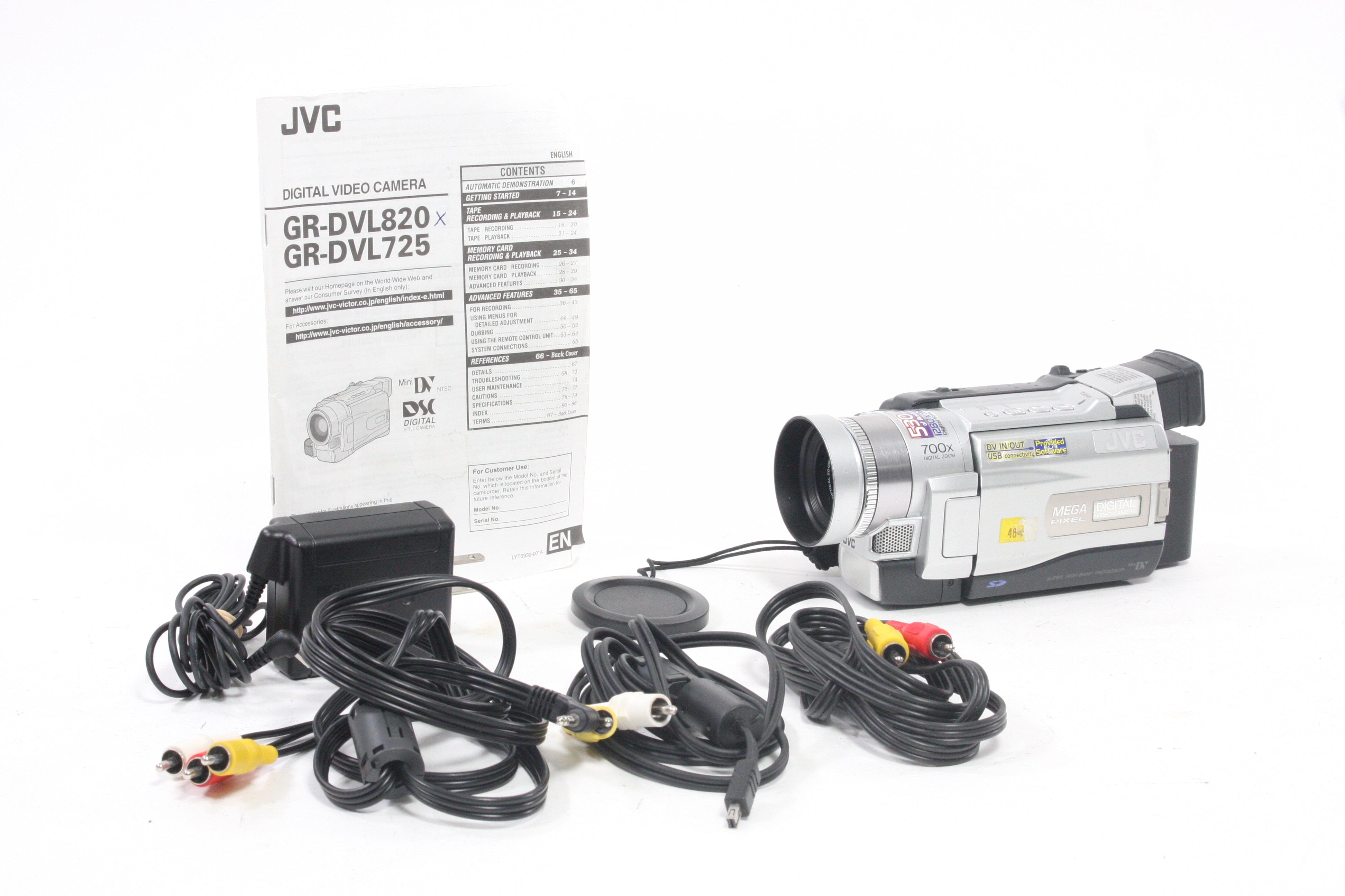 JVC Mini DV GR-DVL8204 Camcorder