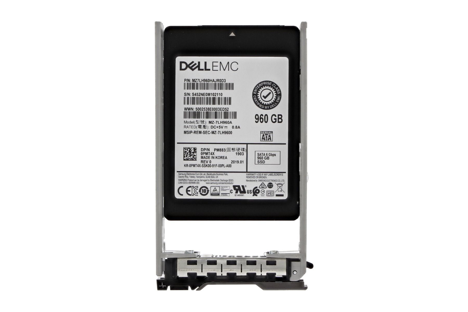 K23HT Dell 960GB MLC SATA 6Gbps Hot Swap Read Intensive 2.5-inch Solid State Drive