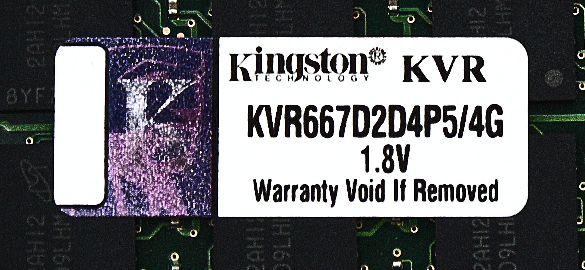 Kingston KVR667D2D4P5/4G 4GB DDR2-667 ECC RAM - Rear | Alo Tech Solutions