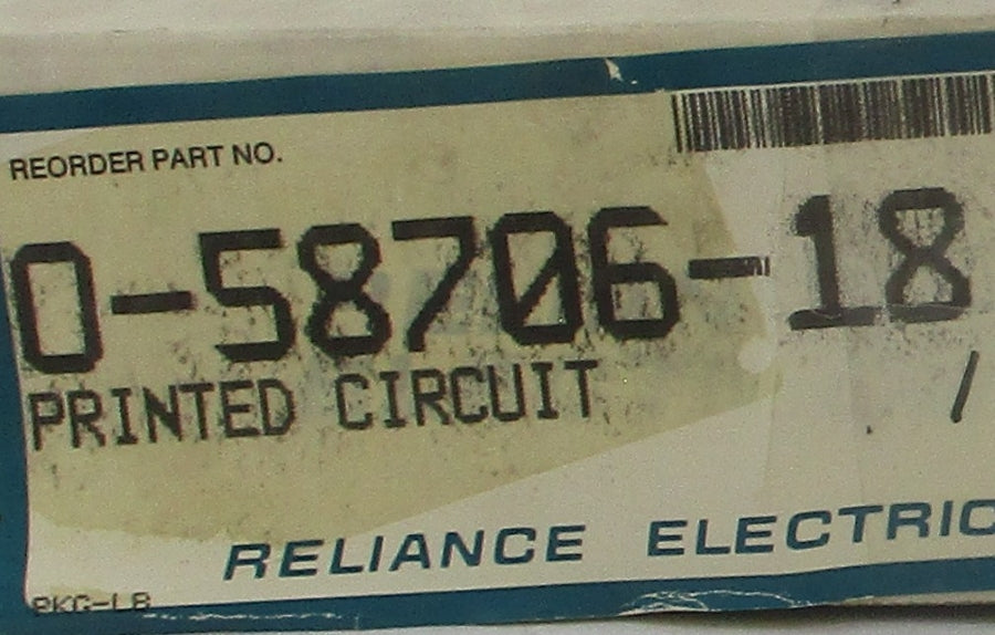 RELIANCE ELECTRIC O-58706-18 REV. 02 NSMP