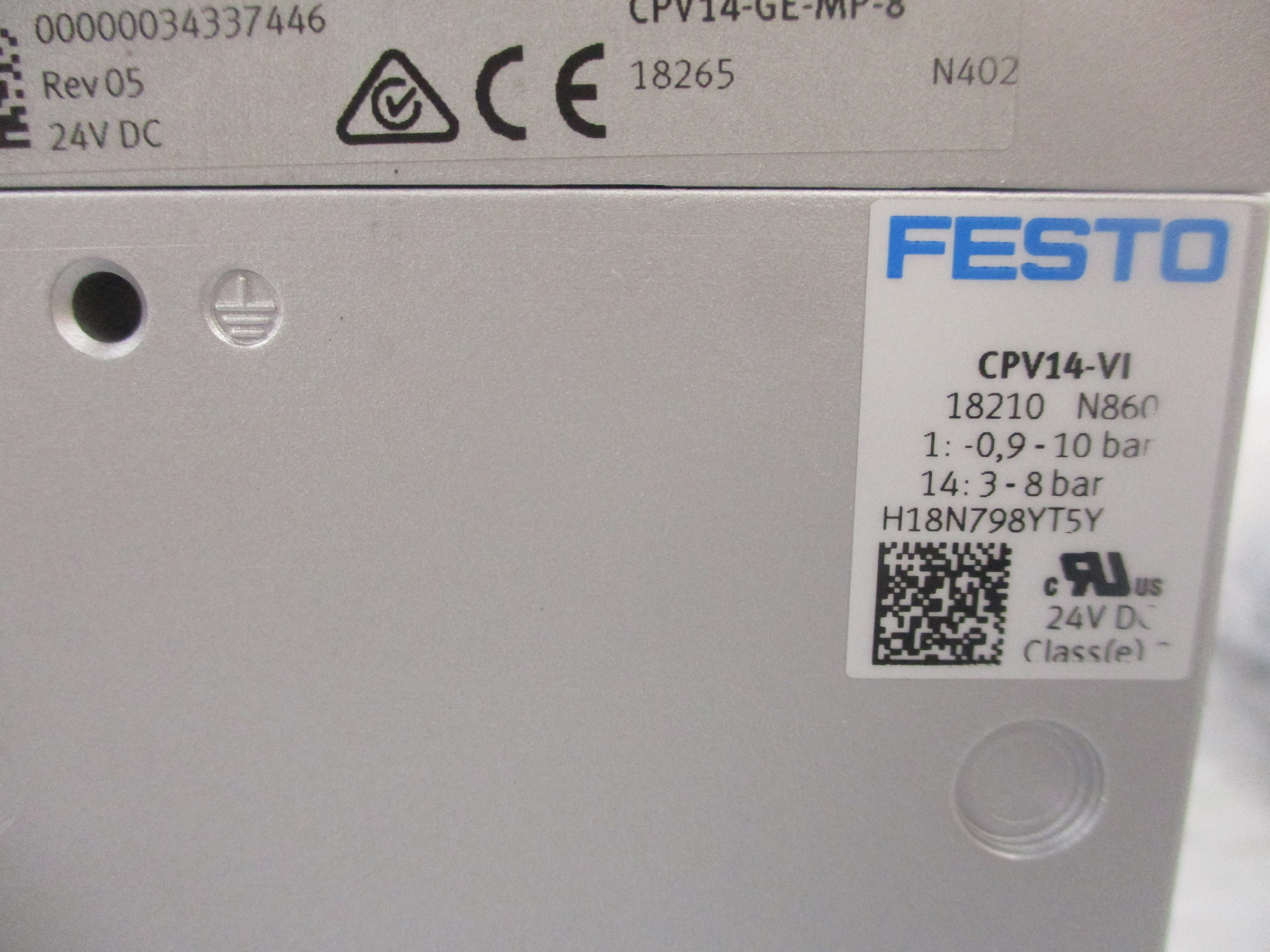 FESTO 10P-14-8A-MP-R-Y-J4CTCL+MUS 18210 NSMP