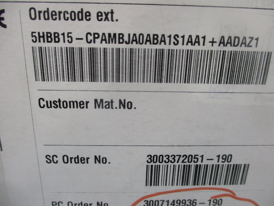 ENDRESS HAUSER 5HBB15-CPAMBJA0ABA1S1AA+AADAZ1 NSMP