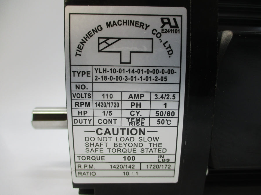 TIENHENG YLH-10-01-14-01-0-00-0-00-2-18-0-00-3-01-1-01-2-05 110V 3.4/2.5A NSNP