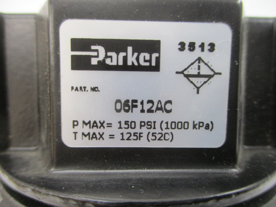 PARKER 06F12AC 150PSI 1/4" NSMP