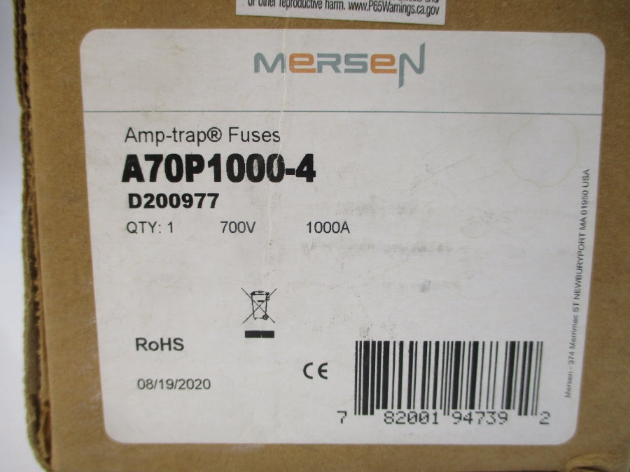 MERSEN A70P1000-4 700VAC 1000A NSMP
