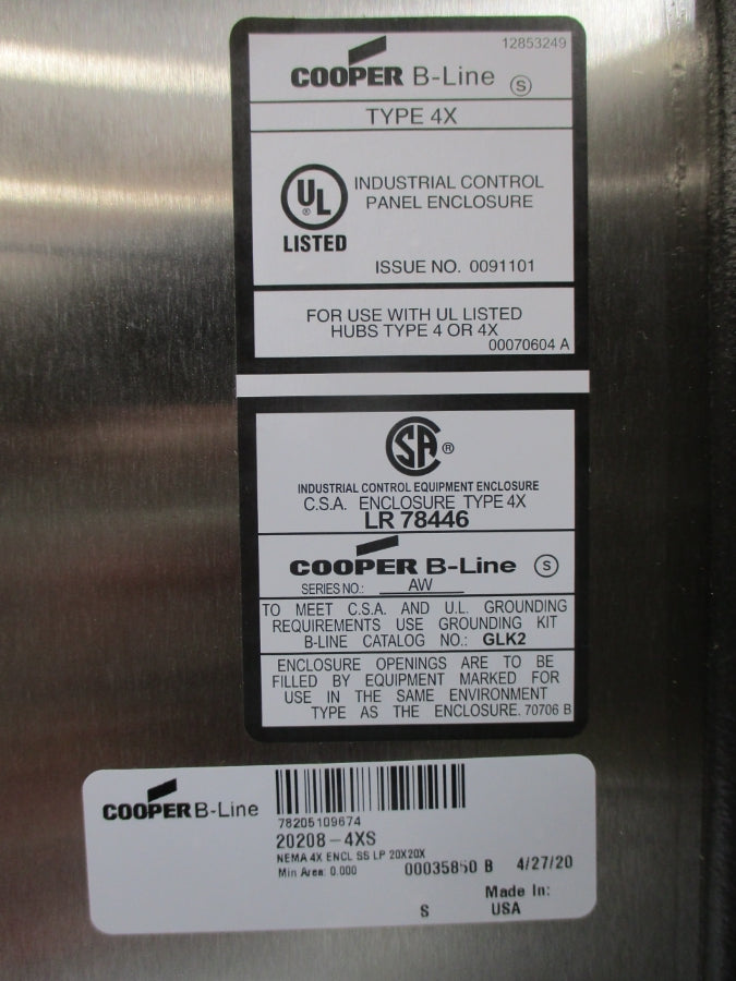 COOPER 20208-4XS (AS PICTURED) NSNP