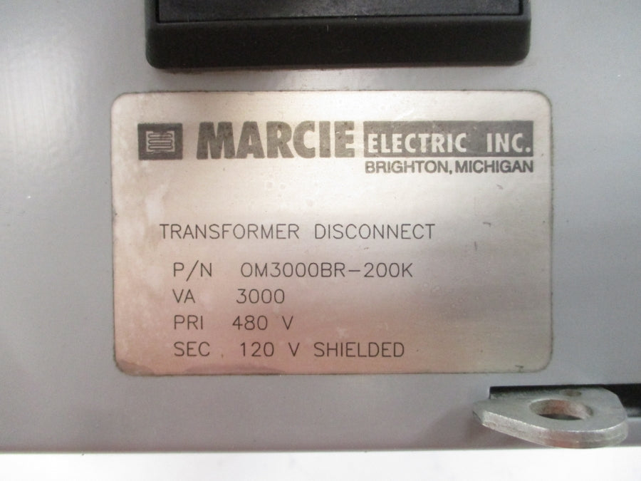 MARCIE ELECTRIC OM3000BR-200K 480V NSNP
