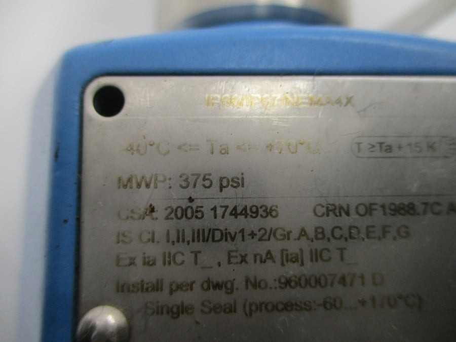 ENDRESS+HAUSER FMI51-P1HREJA3D1A 12-30VDC 375PSI UNMP