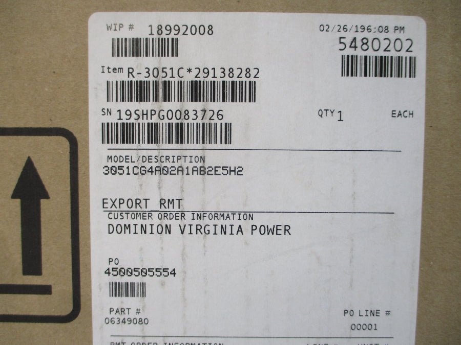 ROSEMOUNT 3051CG4A02A1AB2E5H2 10.5-42.4VDC 300PSI NSMP