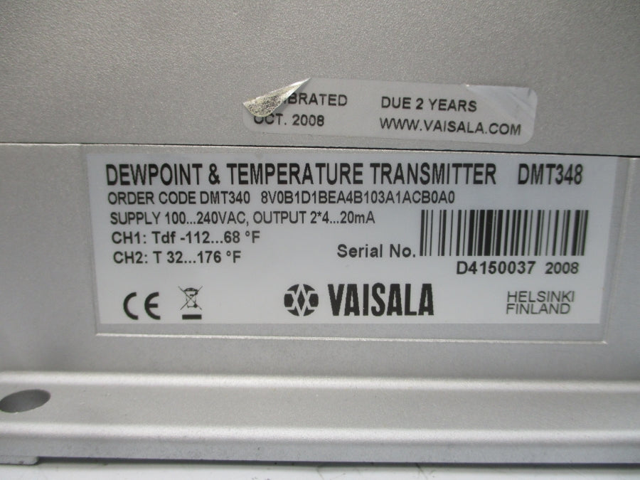 VAISALA DMT348 8V0B1D1BEA4B103A1ACB0A0 100-240VAC NSMP