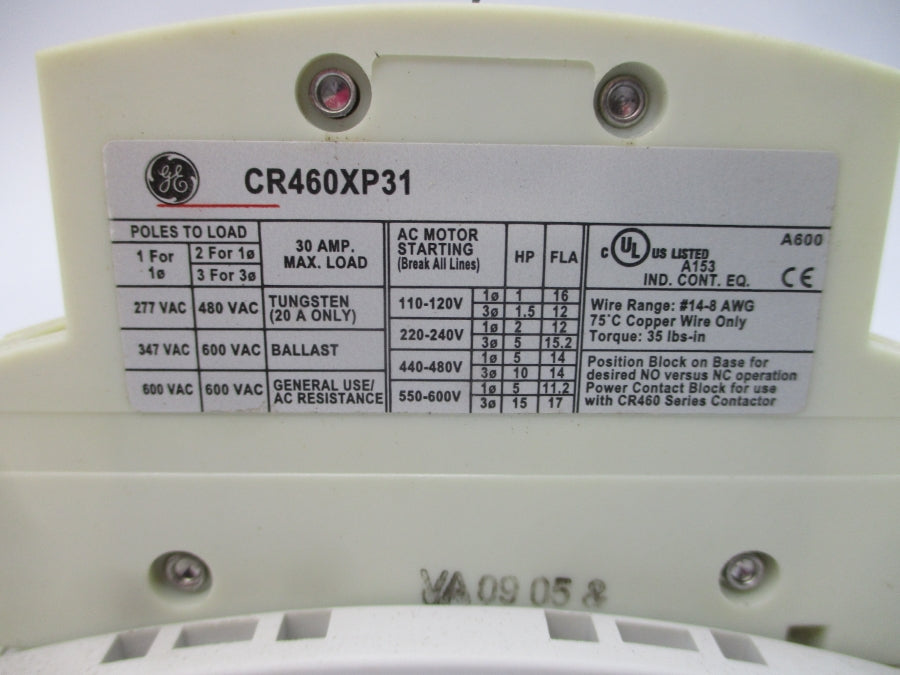 GENERAL ELECTRIC 463L11AJA 110/115-120V 30A NSMP