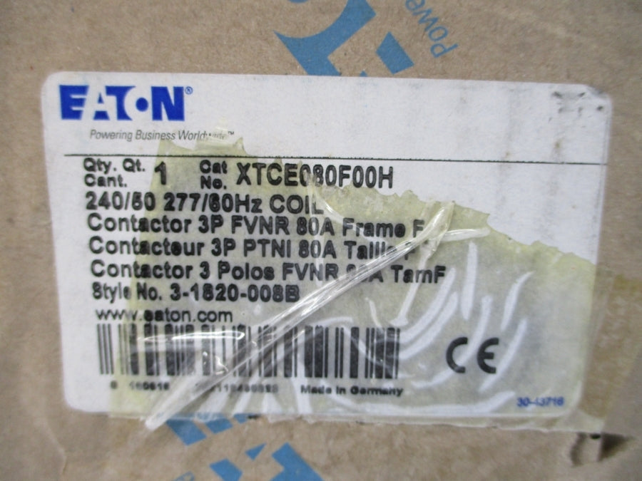 EATON XTCE080F00H 3-1820-008B 240/277V 110A NSMP