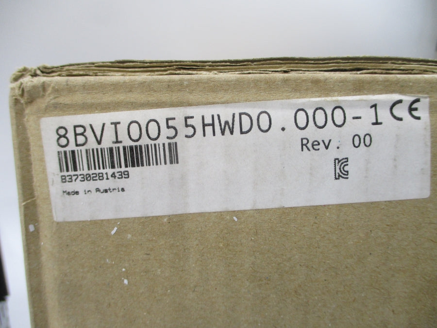 B&R AUTOMATION 8BVI0055HWD0.000-1 480VAC 7.6A REV. O0 NSMP
