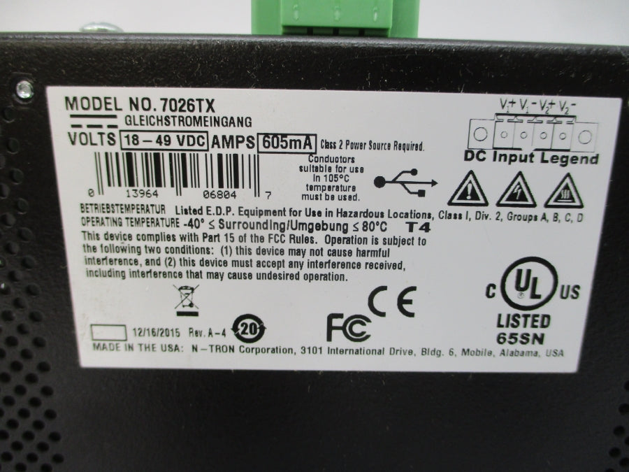 N-TRON 7026TX 18-49VDC REV. A-4 NSMP