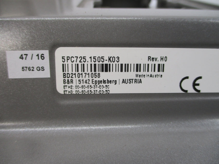B&R AUTOMATION 5PC725.1505-K03 5P62:KHS-07 24VDC 1/2.5A REV. H0 NSNP