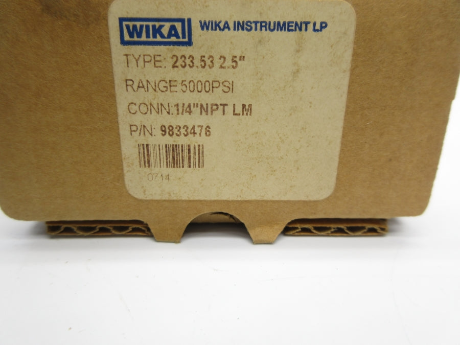 WIKA 9833476 5000PSI NSMP