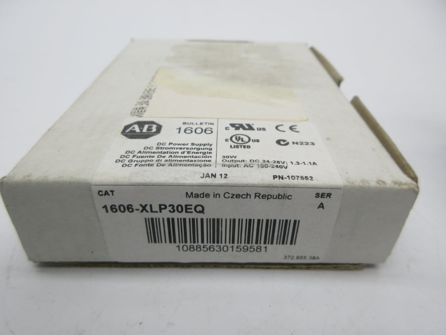 ALLEN BRADLEY 1606-XLP30EQ SER. A 100-240VAC 0.6A NSMP