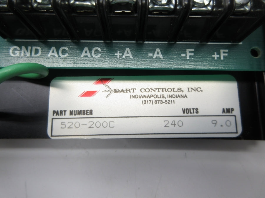 DART CONTROLS 520-200C 240V 9.0A UNMP