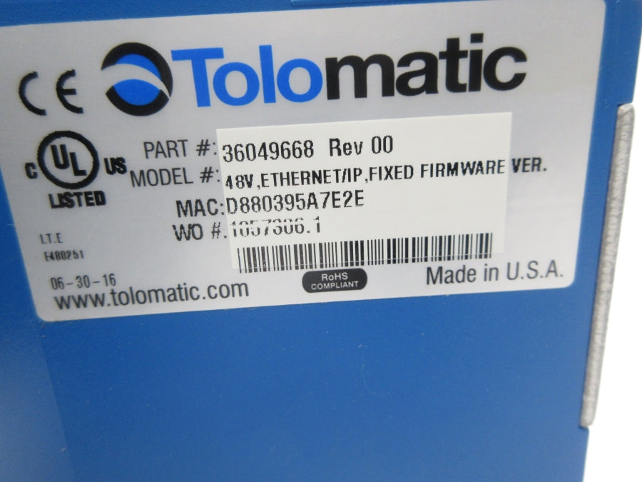 TOLOMATIC 36049668 48V REV. 00 NSNP