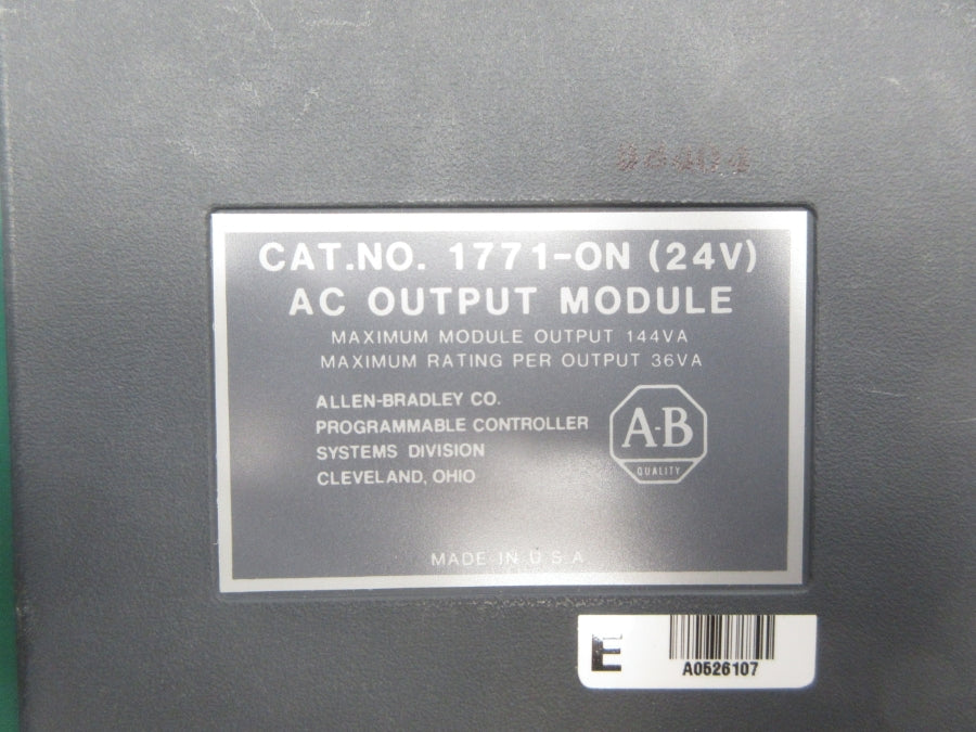 ALLEN BRADLEY 1771-ON 24VAC NSNP