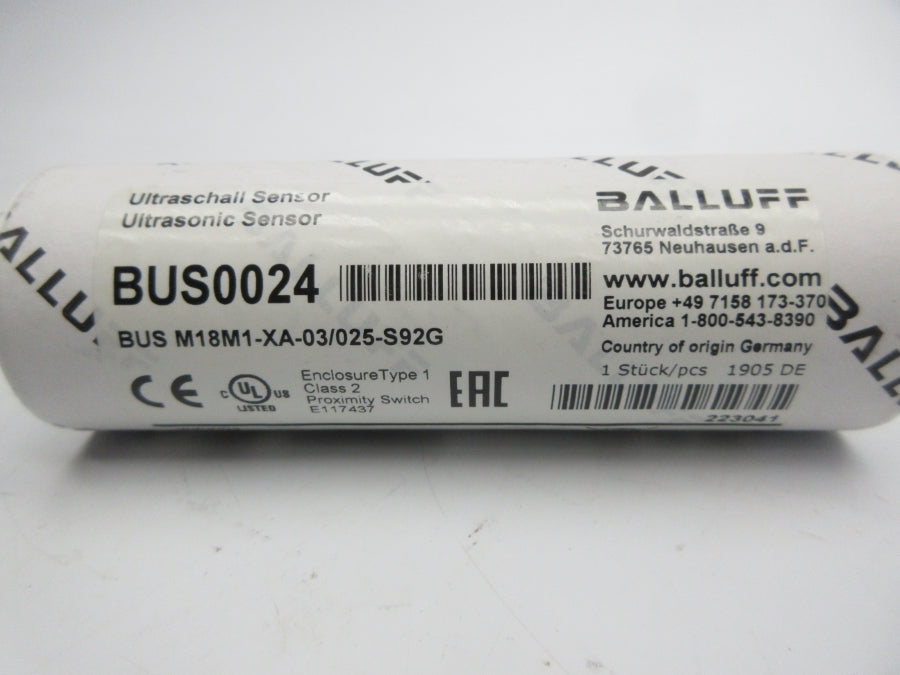 BALLUFF BUSM18M1-XA-03/025-S92G BUS0024 NSMP