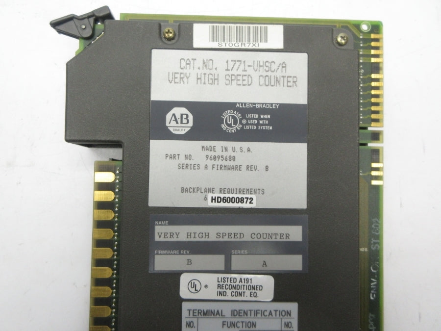 ALLEN BRADLEY 1771-VHSC SER. A F/W B NSNP