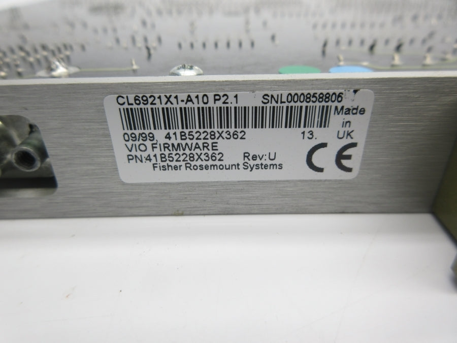 FISHER-ROSEMOUNT 41B5228X362 CL6921X1-A10 REV. U NSNP